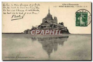 Old Postcard Cote d & # 39Emeraude Mont Saint Michel Botrel