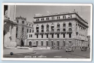 Mexico City Mexico Postcard Banco De Mexico c1950's Unposted RPPC Photo