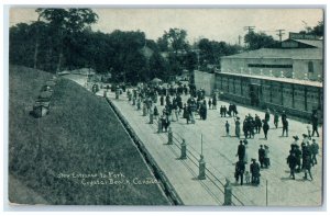 c1910 New Entrance to Park Crystal Beach Canada Antique Posted Postcard