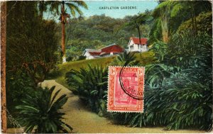 PC CPA JAMAICA, CASTLETON GARDENS, Vintage Postcard (b21559)