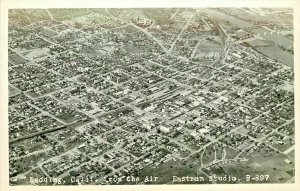 RPPC Redding CA from the Air, Shasta County, Eastman B-897 Unposted