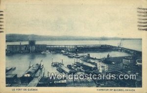 Le Port De Quebec Harbour of Quebec Canada 1929 