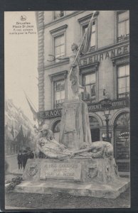 Belgium Postcard - Bruxelles - Place St Jean, A Nos Soldats Morts Pour.. RS20972