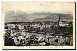 Old Postcard Dauphine Grenoble General view Teleferique on & # 39Isere and ga...