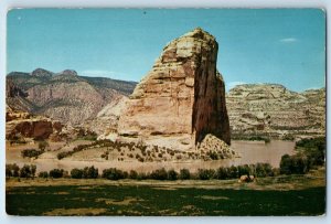 1960 Utah Colorado CO Vintage Postcard Dinosaur National Monument Steamboat Rock