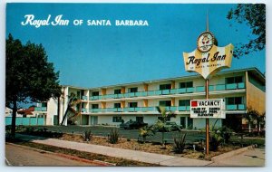 SANTA BARBARA, CA California ~ Roadside ROYAL INN Cool Sign 1973 Cars Postcard