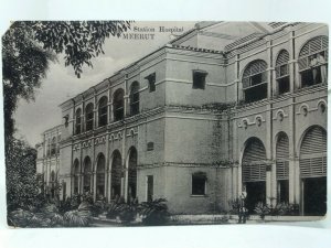 Station Hospital Meerut British India Vintage Postcard c1910