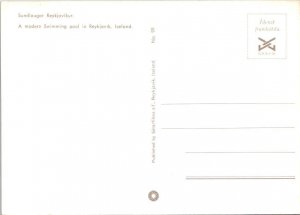 Reykjavik, Iceland  SWIMMING POOLS  Children In Wading Pool  4X6 Postcard