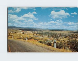 Postcard Birdseye View of Silver City New Mexico USA