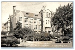 Evanston Illinois IL RPPC Photo Postcard National College of Education c1950's