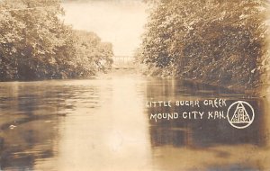 Little Sugar Creek real photo Mound City Kansas