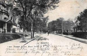 Mount Vermont New York Prospect Avenue Street Scene Antique Postcard J67247