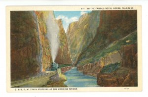 CO - Royal Gorge. Hanging Bridge, Train