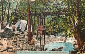 Postcard C-1910 California San Jose Camping Congress Springs Mitchell CA24-4525