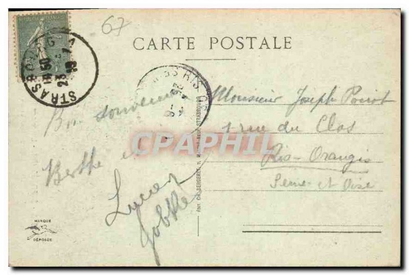 Postcard Old Strasbourg Astronomical Clock