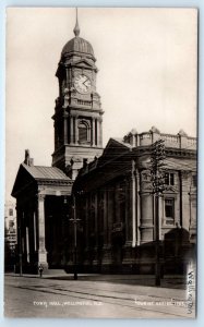 RPPC Town Hall WELLINGTON New Zealand Postcard