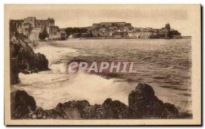 Old Postcard Collioure View of the City by Big Time