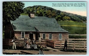 BENNINGTON, VT Vermont ~ Historic  Col. Brume HOUSE c1910s  Postcard