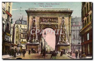 Postcard Old Paris Porte Saint Denis