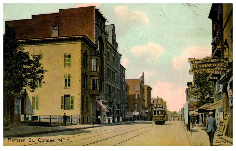 New York  Cohoes,   Remsen Street  , Trolly,  19901