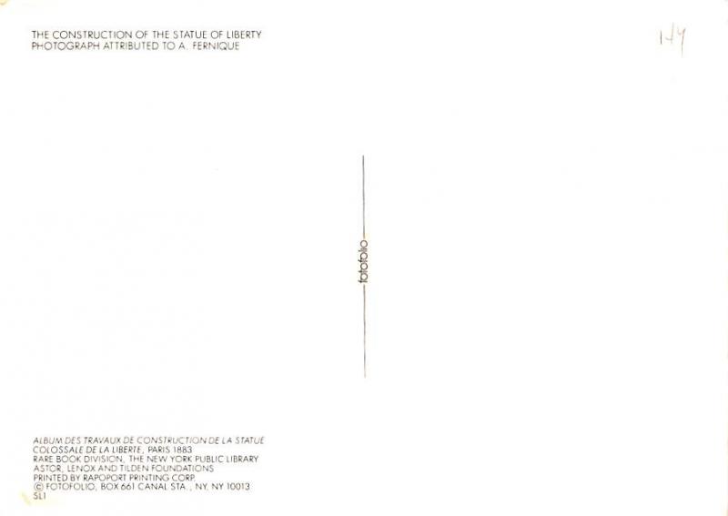 Construction of the Statue of Liberty - 