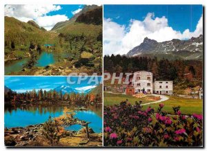 Postcard Modern Val di Campo Poschiavo Bag Hut Saoseo