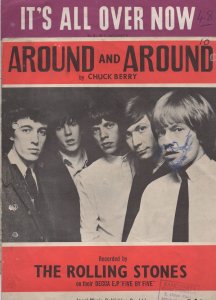 Around & Around The Rolling Stones Its All Over Now 2x WORN Sheet Music s