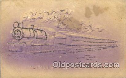 Limited Express Train Locomotive Steam Engine Writing On Back a lot of ...