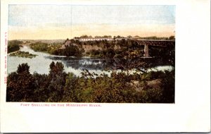 USA Fort Snelling On The Mississippi River Vintage Postcard 09.62