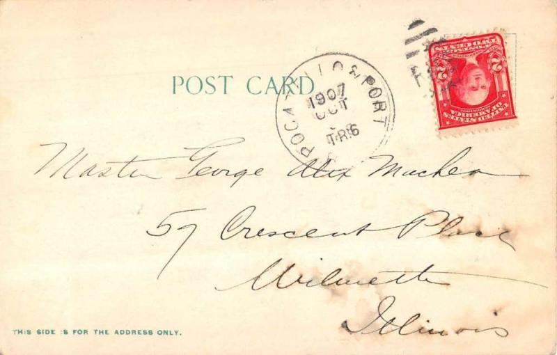 Pocatello Idaho postmark view of Sanke River Canyon antique pc Z51198