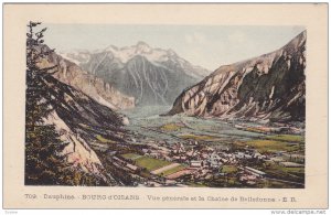 Dauphine, BOURG d'OISANS, Vue generale et la Chaine de Belladonne, Isere, Fra...