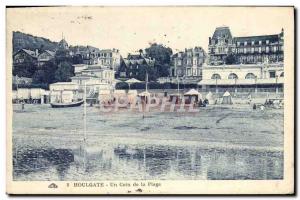 Old Postcard Houlgate A Corner Of The Beach