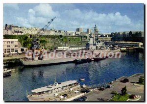Modern Postcard Brest Arsenal Jeanne D'Arc A Wharf