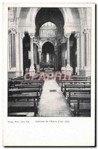 Old Postcard From Ars Interior & # 39Eglise