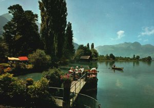 Vintage Postcard Park des Mot Hotel Kreuz Sachseln, Switzerland