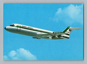 Airplane Postcard Nigeria Airways Airlines Fokker F28 Jet AG11