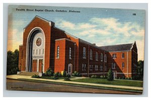 Vintage 1940's Postcard Twelfth Street Baptist Church Gadsden Alabama