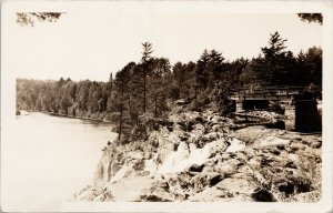 High Falls Muskoka Ontario ON c1939 RPPC Postcard H15 *as is