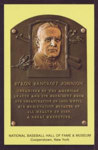 Byron Bancroft Johnson Baseball Hall Fame Post Card 3237