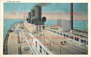 Steamship Hurricane Deck, Great Lakes Steamer? 1940 PM