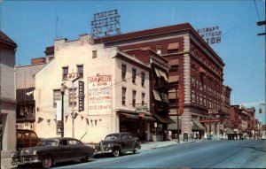 Frederick Maryland MD W Patrick Street Scene Classic 1950s Cars Vintage Postcard