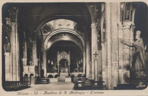 Italy Postcard - Milano - Basilica Di S.Ambrogio - L'Interno   T10280