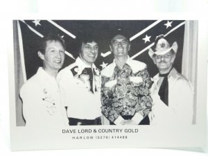 Dave Lord & Country Gold Harlow Vintage Band Postcard Musicians Essex