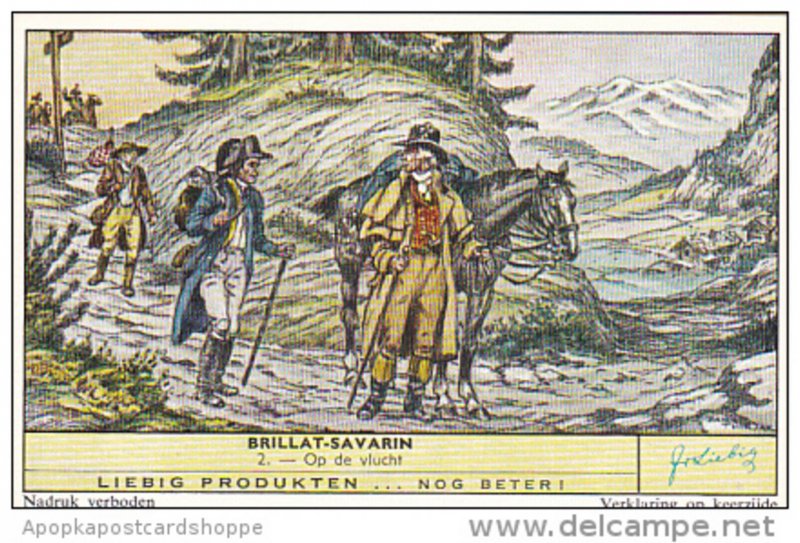 Liebig Trade Card s1726 Brillat-Severin No 2 Op de vlucht