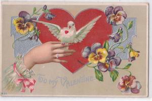 Valentine - Hand and a Dove