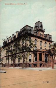 Jamaica Long Island New York Court House Antique Postcard J61497