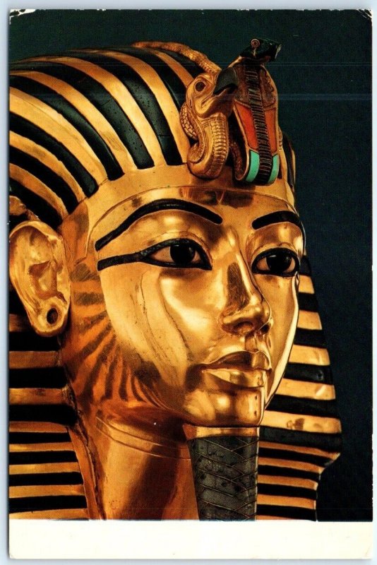 Postcard - The Gold Mummy Mask (detail), Egyptian Museum - Cairo, Egypt