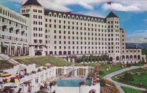 Chateau Lake Louise and Swimming Pool Banff National Park Canada