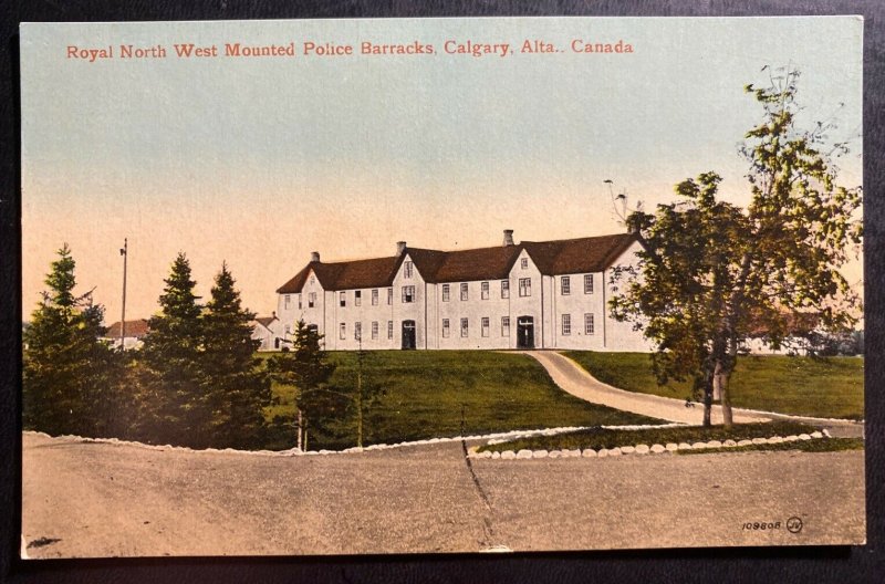 Mint Canada Color Picture Postcard Mounted Police Barracks Calgary