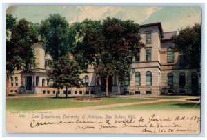 1905 University of Michigan Medical Building Ann Arbor MI Rotograph Postcard